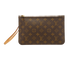 Neverfull Pouch, &pound;350, Handbags, Beige/Brown, Canvas, Front view